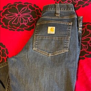 Carhartt Relaxed Fit Jeans - Deep Blue plus Carhartt long sleeve M like new!